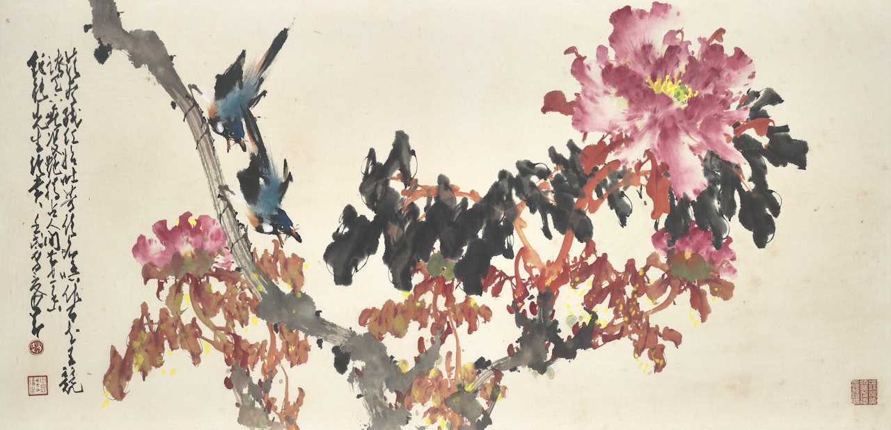 Peony and Two Birds by Zhao Shao'ang