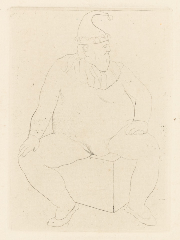 Le Saltimbanque au repos, from La Suite des Saltimbanques (The Acrobat at Rest, from The Acrobats Suite) (Bl. 10, Ba. 12) by Pablo Picasso