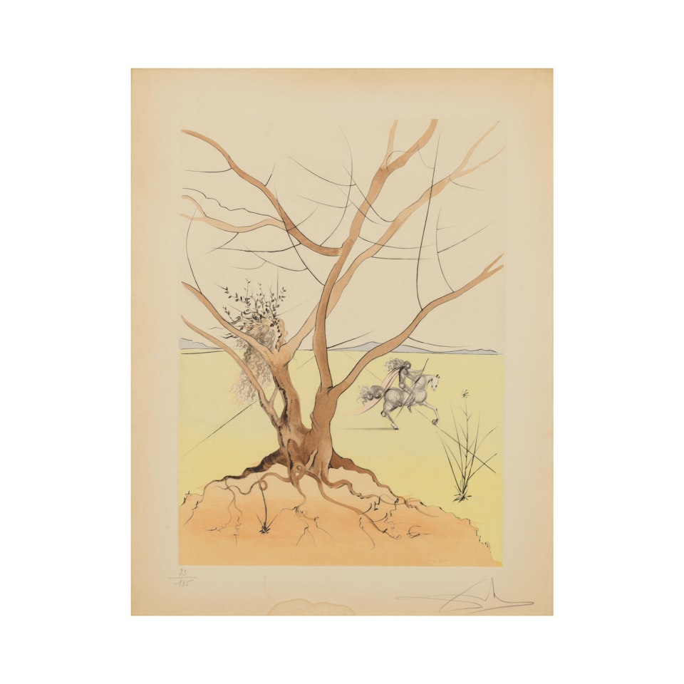 Asher; Issue de la suite "Les Douze tribus d"Israël" by Salvador Dali