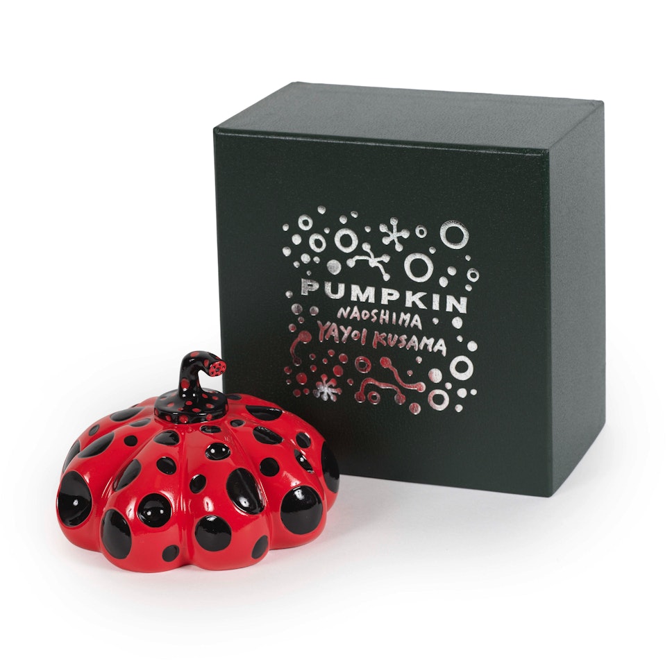 Naoshima Red Pumpkin by Yayoi Kusama