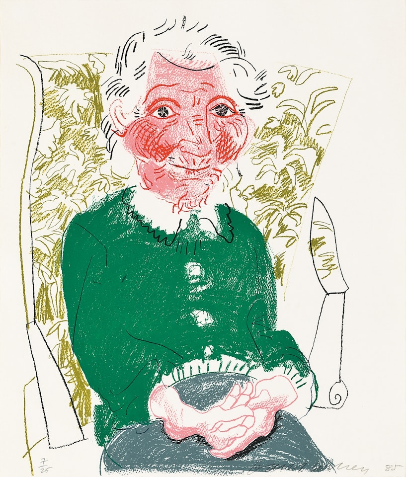 Portrait of Mother I by David Hockney