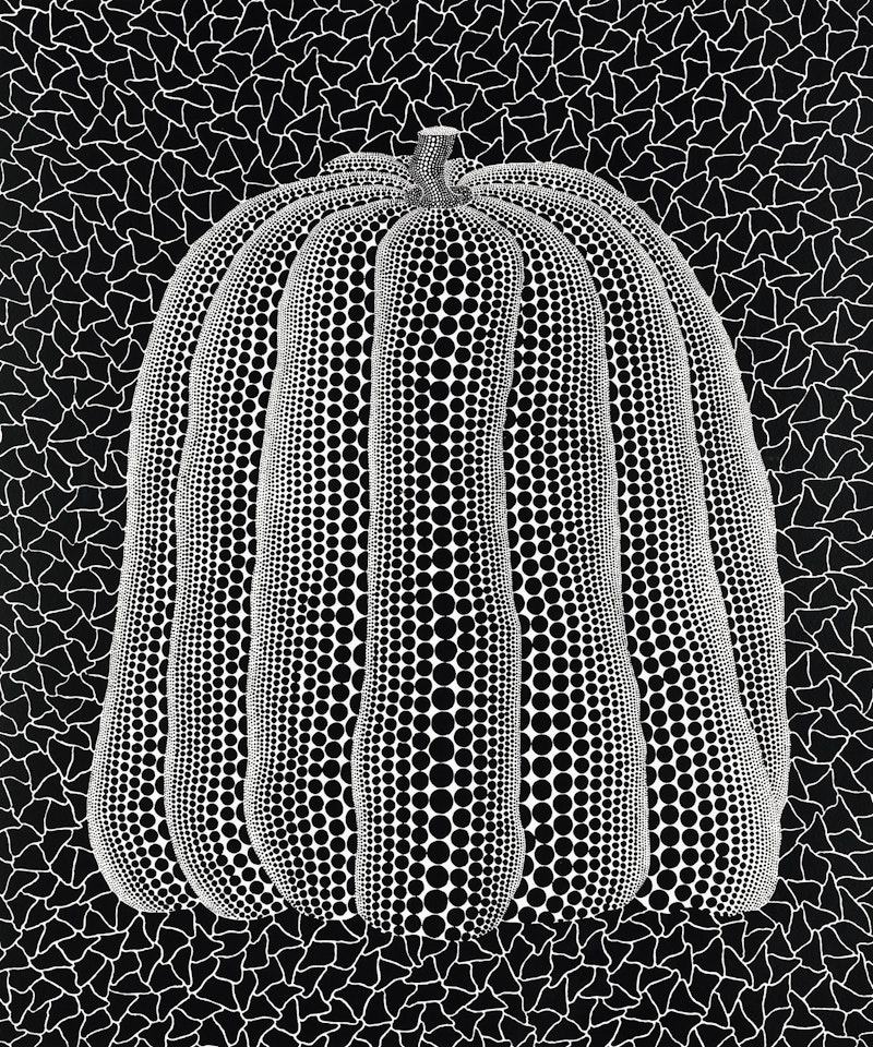 Pumpkin (White T) by Yayoi Kusama