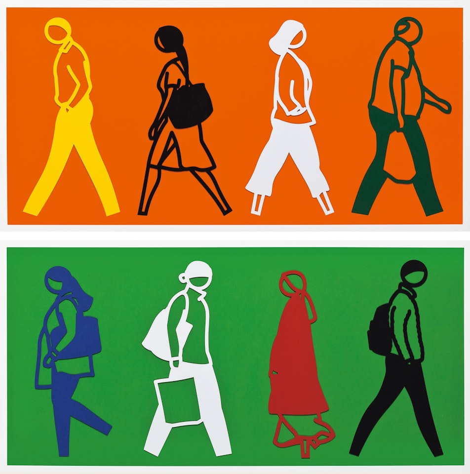 Street 1, 2 (2 works) by Julian Opie