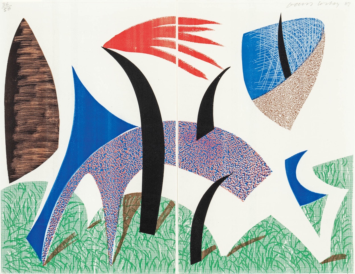 Diptychon by David Hockney