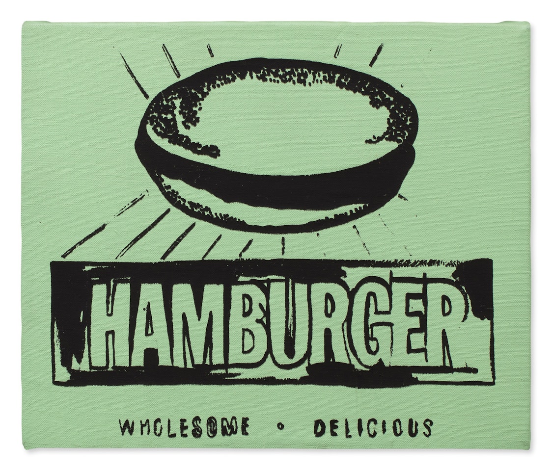 Hamburger (Green) by Andy Warhol