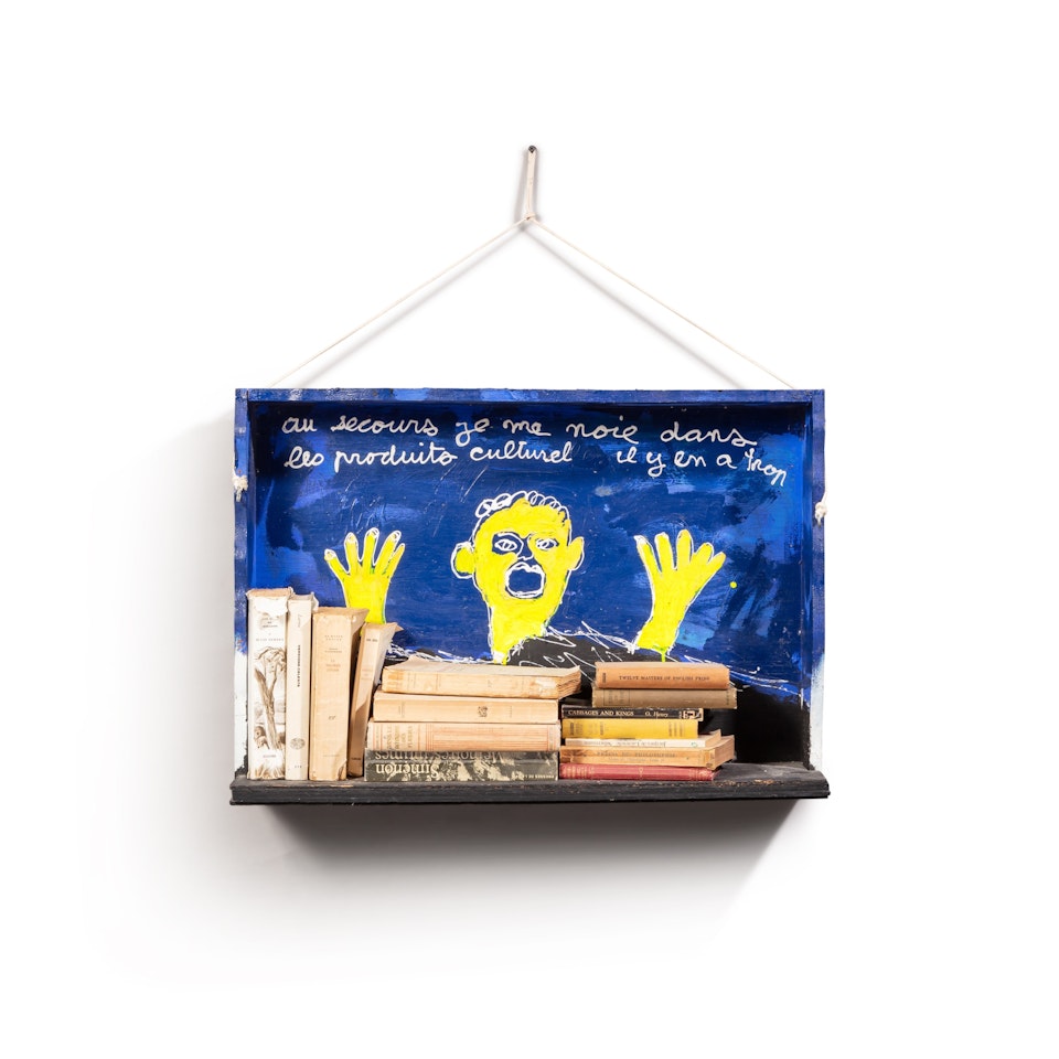 Au secours je me noie dans les produits culturels, il y en a trop by Ben Vautier