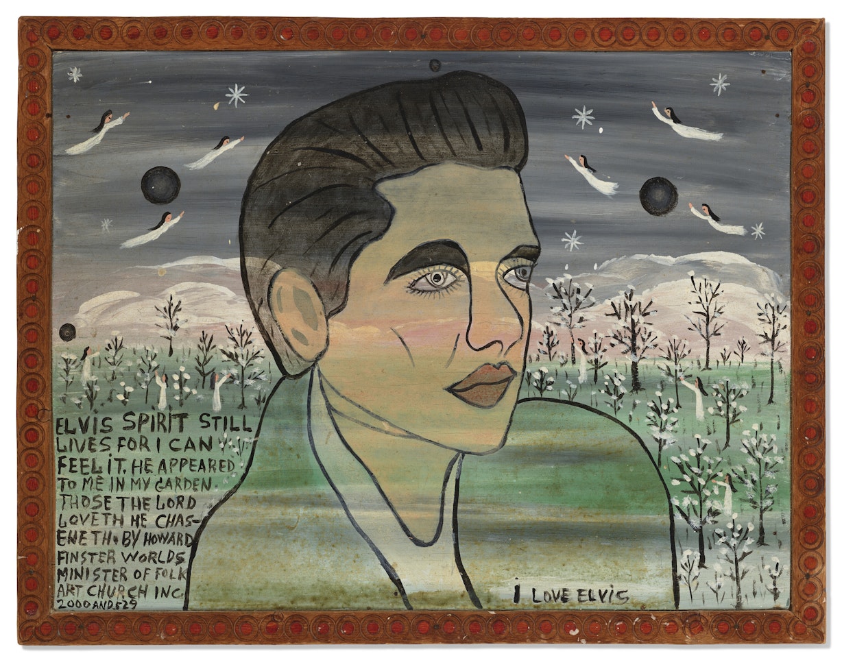 GOD BLESS, #2,529 by Howard Finster