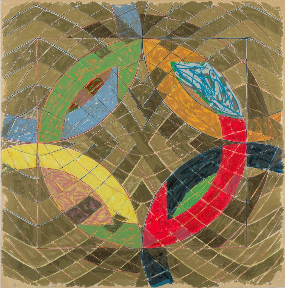 Polar Co-ordinates VI, from the Polar Co-ordinates for Ronnie Peterson (Axsom 124) by Frank Stella