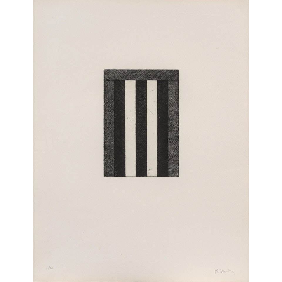 One Plate (E), from 12 Views for Caroline Tatyana (Lewison 29e) by Brice Marden