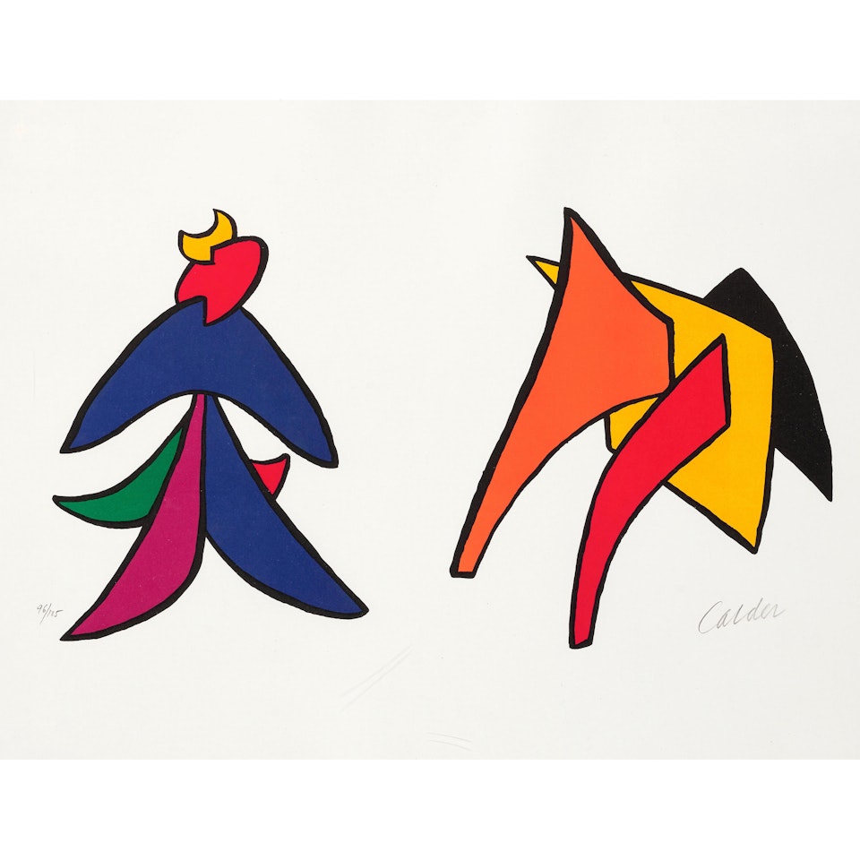 Lune jaune et porc qui pique, from Stabiles by Alexander Calder