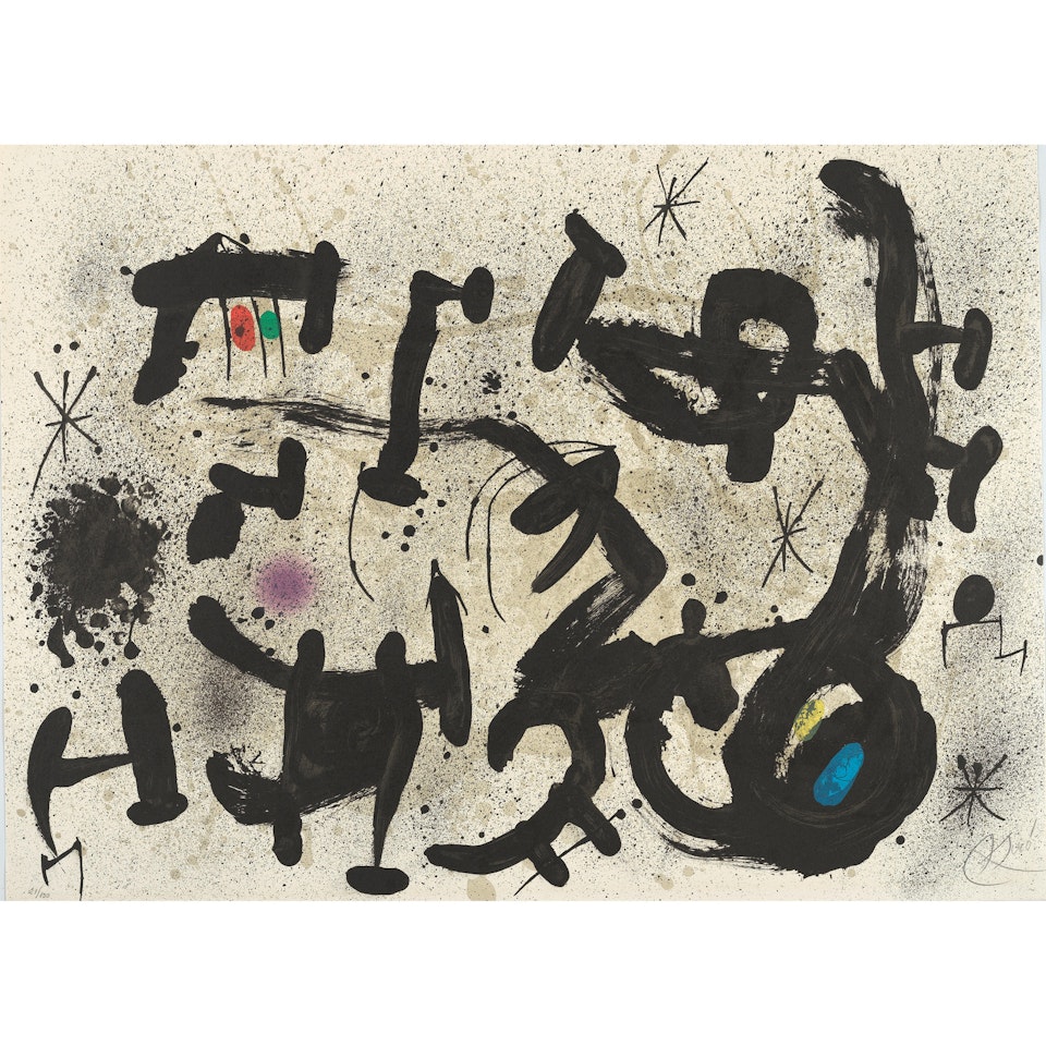 Homenatge à Joan Prats (Maeght 1034; Cramer bk. 208) by Joan Miró