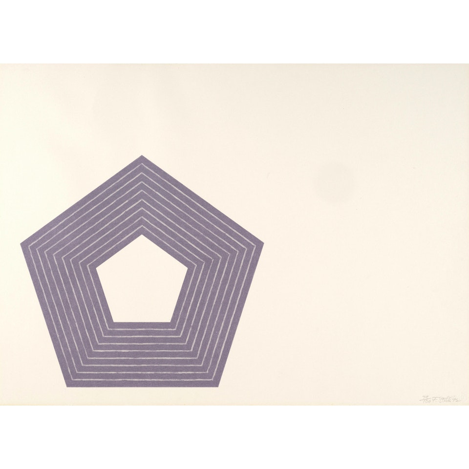 Charlotte Tokayer, from Purple Series (Axsom 69) by Frank Stella