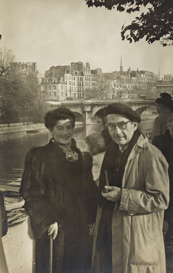 Self-portrait with Juliet by Man Ray