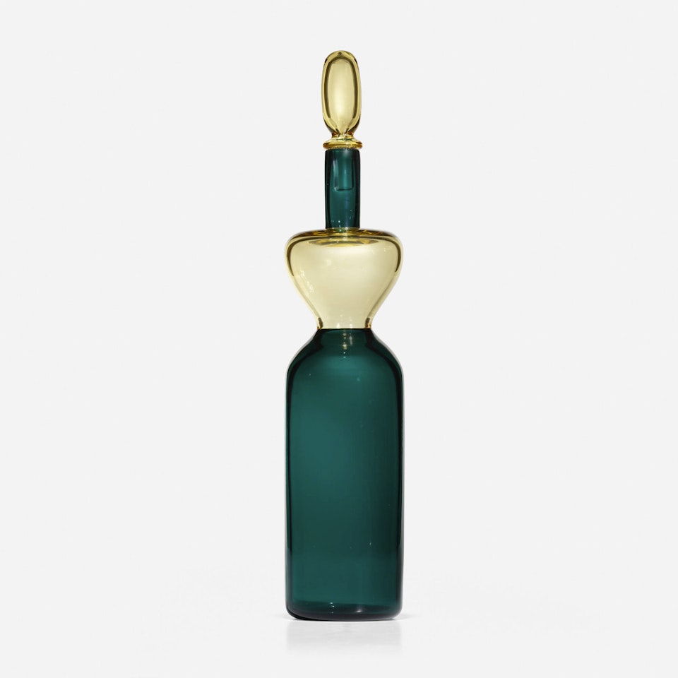 Bottle with stopper by Gio Ponti