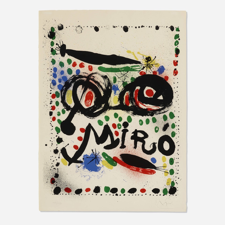 Joan Miró Graphics, Philadelphia Museum of Art exhibtion poster by Joan Miró