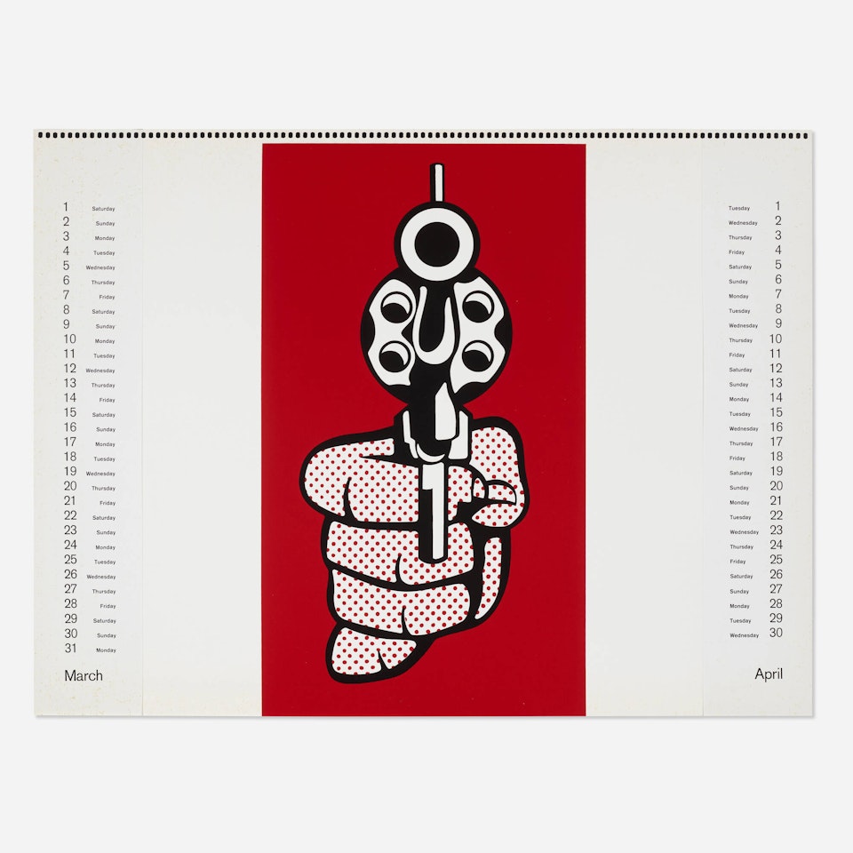 Pistol (from Banner, Multiples Calendar 1969) by Roy Lichtenstein