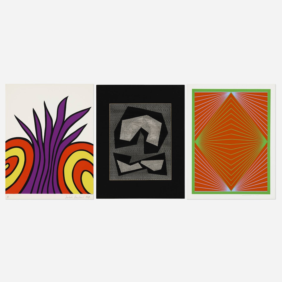 Three works from the New York Ten portfolio by Various Artists