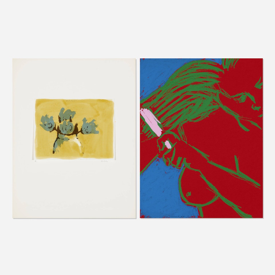 Two works from the New York Ten portfolio by Various Artists