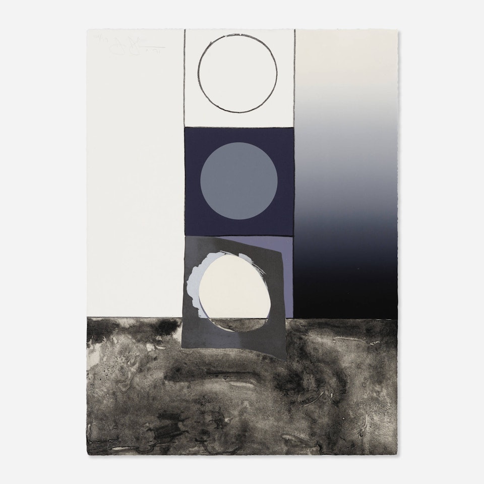 Bent Stencil (from the Fragment-According to What series) by Jasper Johns