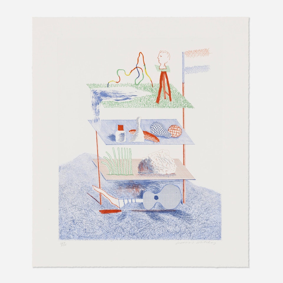 Serenade (from The Blue Guitar portfolio) by David Hockney