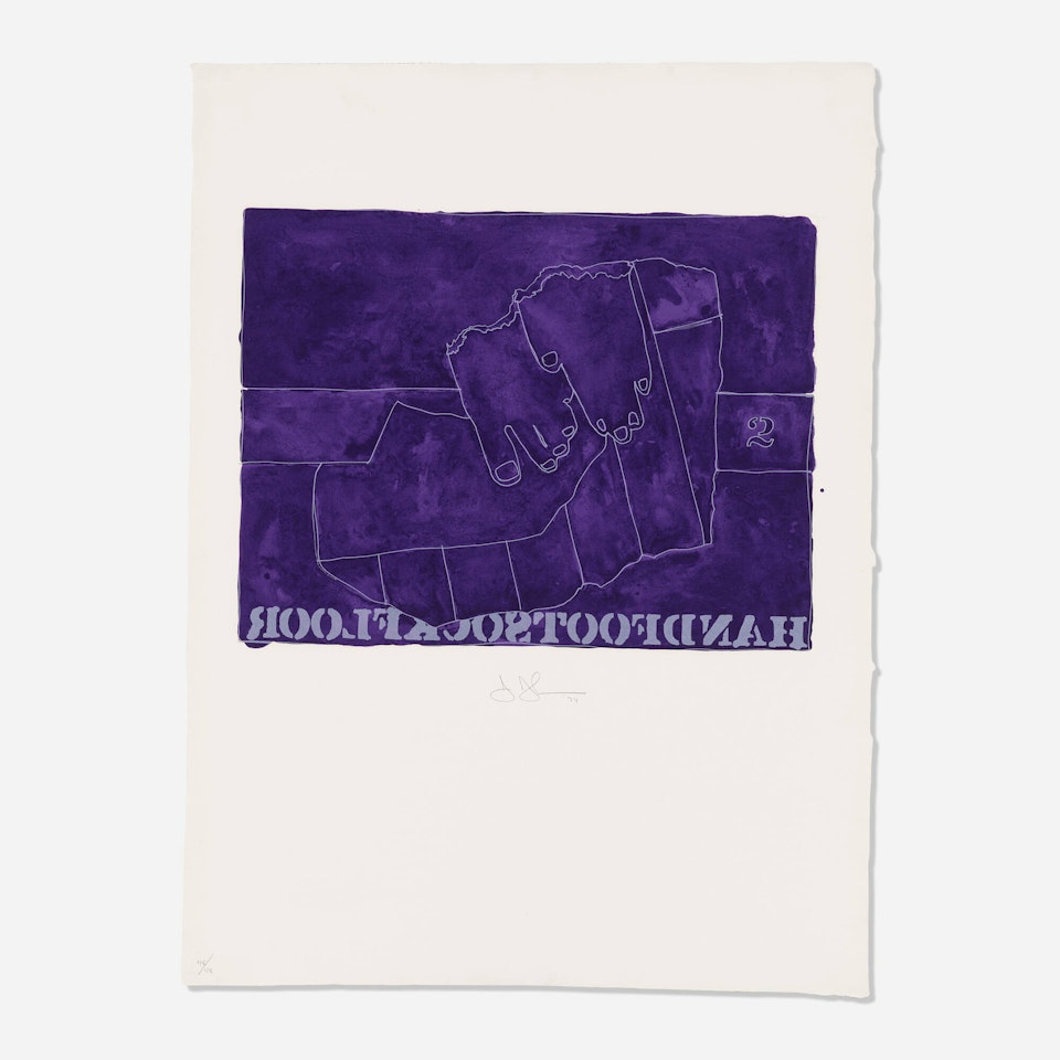 HandFootSockFloor (from the Casts from Untitled series) by Jasper Johns