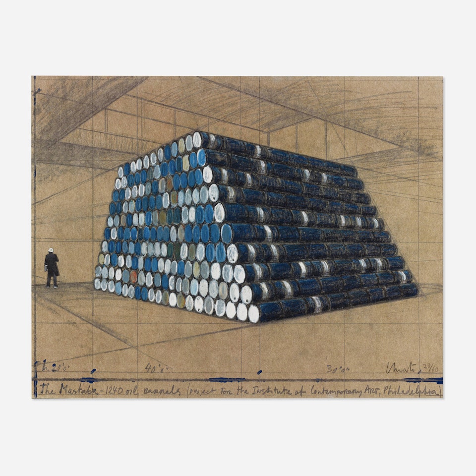 The Mastaba - 1240 Oil Barrels (Project for the Institute of Contemporary Art, Philadelphia) by Christo
