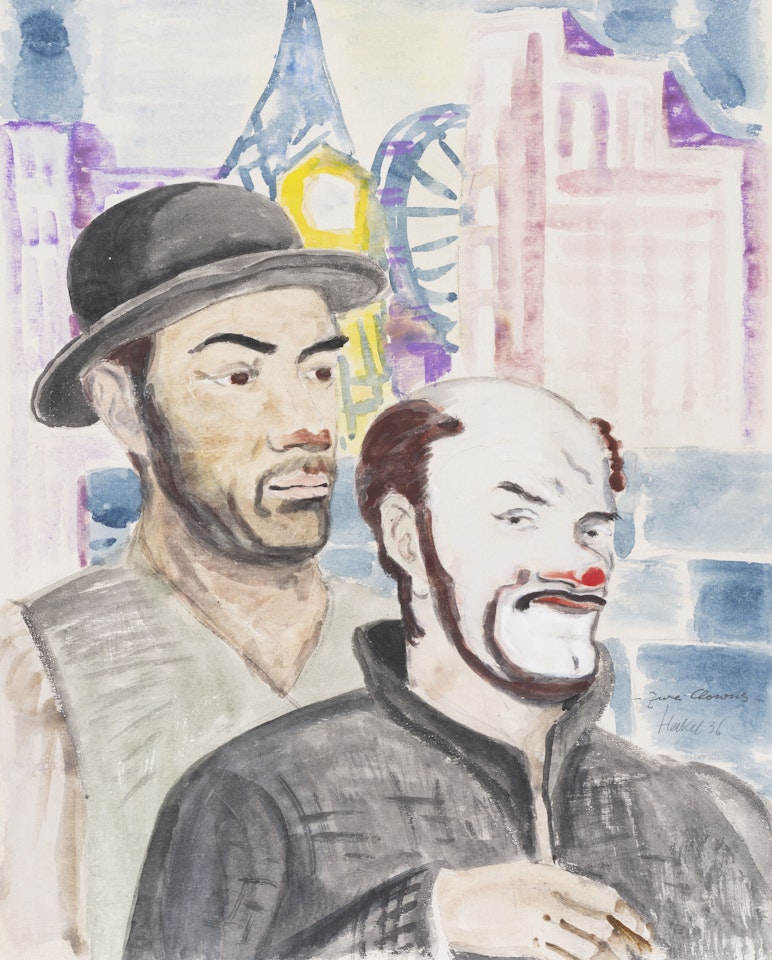 Zwei Clowns by Erich Heckel