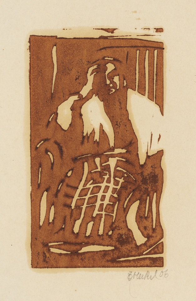 Sitzende Frau (Alte Frau) by Erich Heckel
