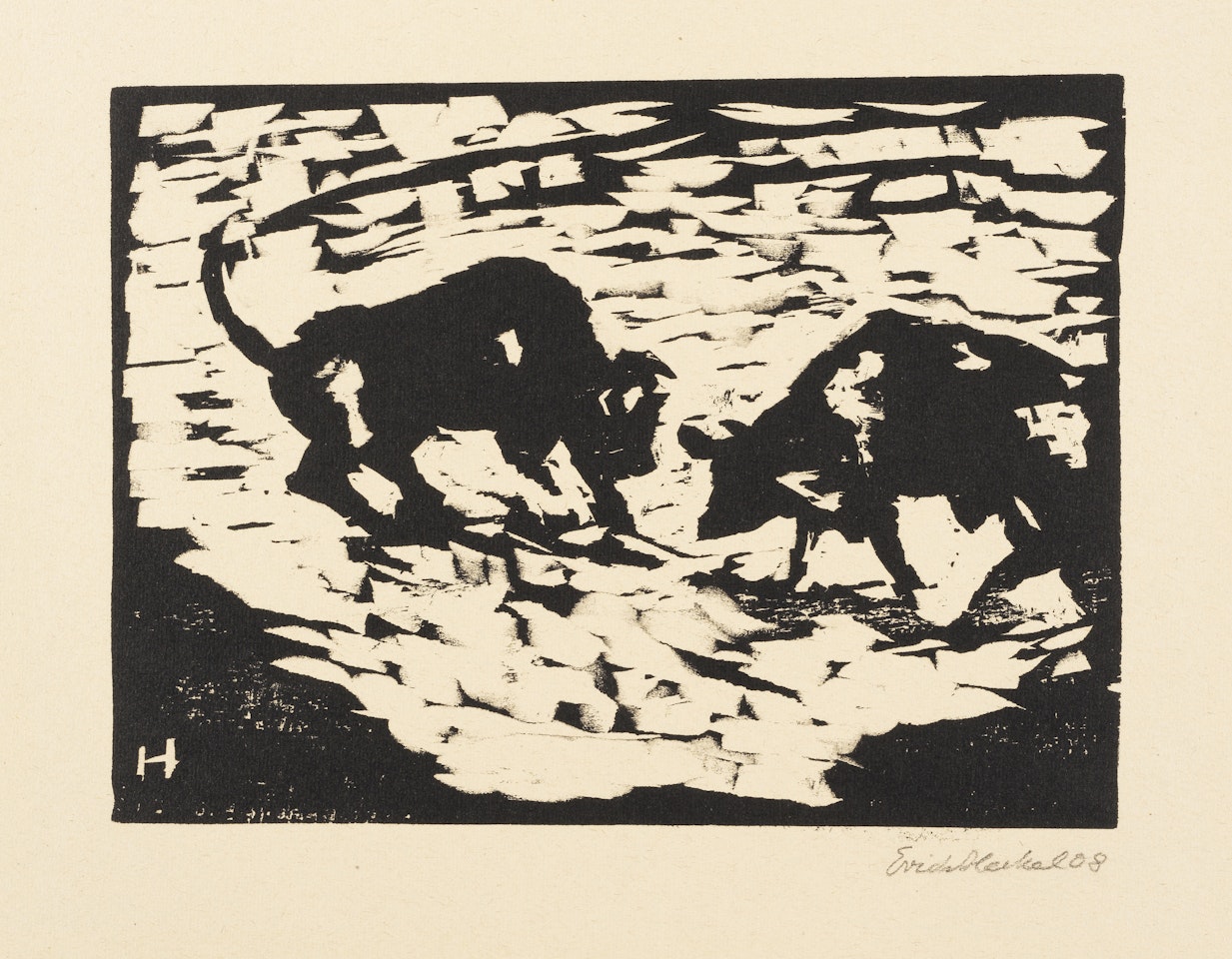 Stiere by Erich Heckel