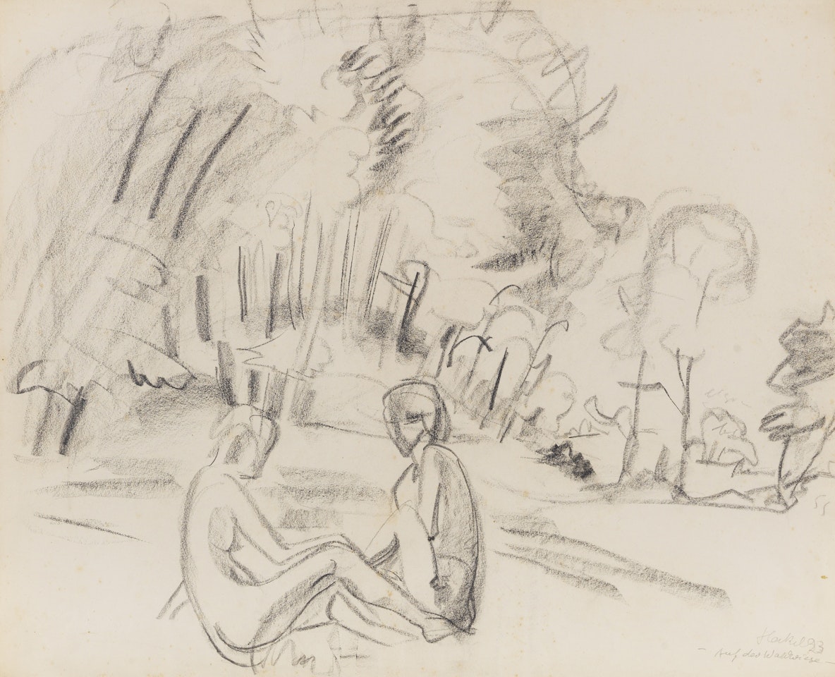 Auf der Waldwiese by Erich Heckel