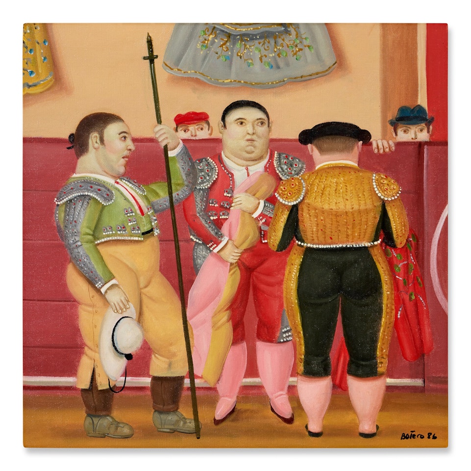 En la arena by Fernando Botero