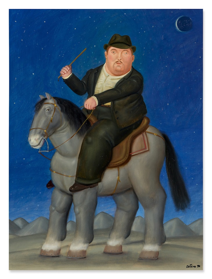 Hombre a caballo by Fernando Botero