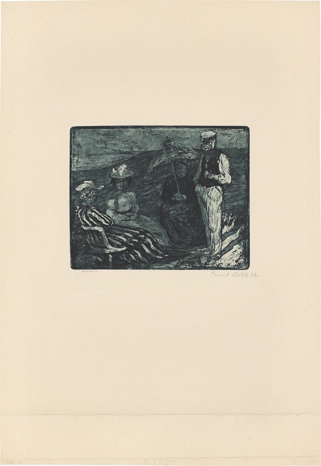 ”Unterhaltung” by Emil Nolde
