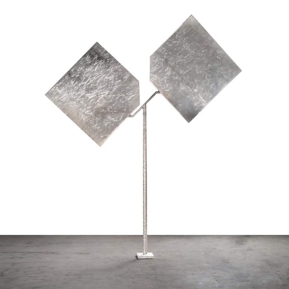 Two Planes Vertical - Diagonal II by George Rickey