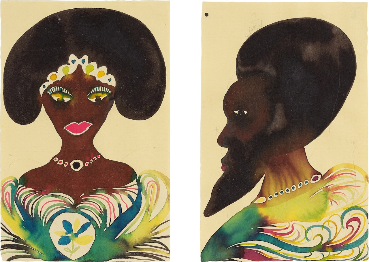 Untitled (Couple A) by Chris Ofili