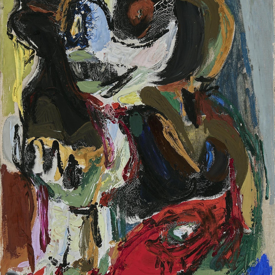 "Ole med den sorte bjørn" from the series "Drømmebilleder", No. 15 by Asger Jorn