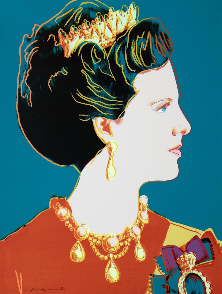 Queen Margrethe II of Denmark by Andy Warhol