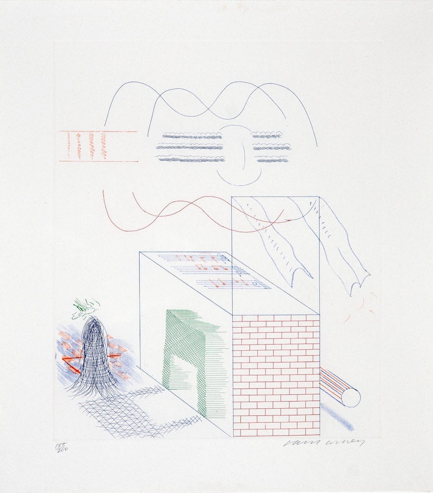 "The buzzing of the blue guitar" from "The Blue Guitar"; "The buzzing of the blue guitar" from "The Blue Guitar" by David Hockney