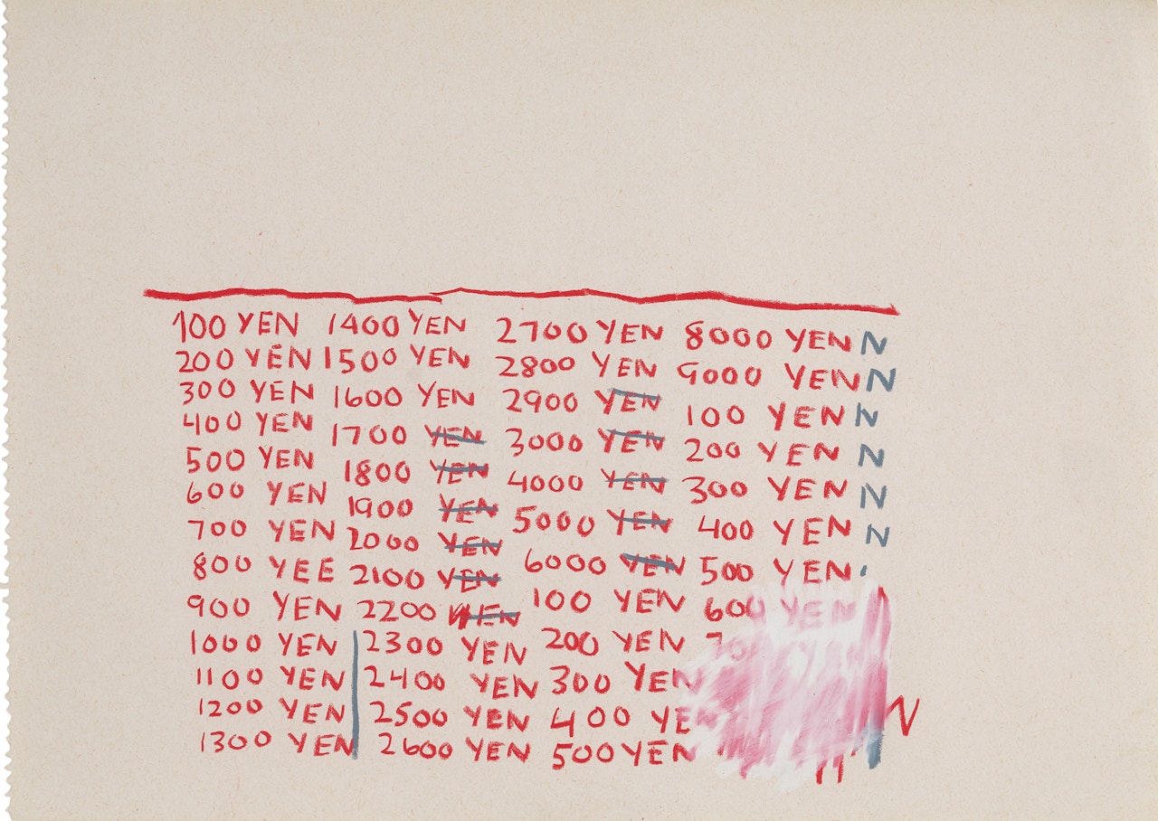 Untitled (Yen) by Jean-Michel Basquiat
