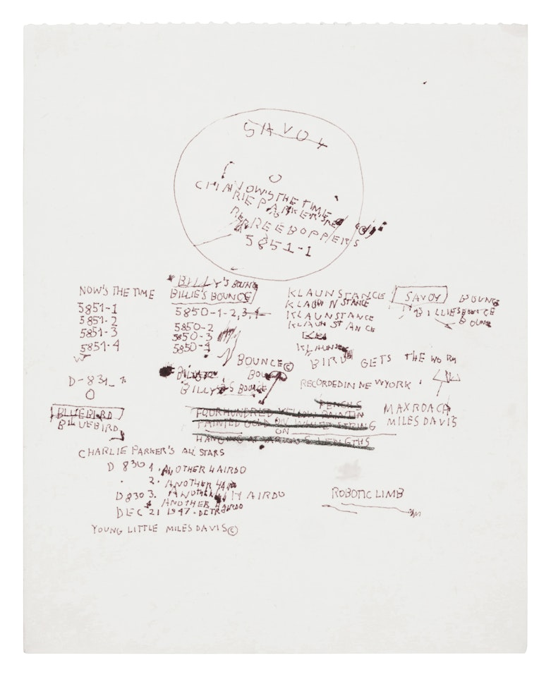 Untitled (Charlie Parker"s All Stars) by Jean-Michel Basquiat