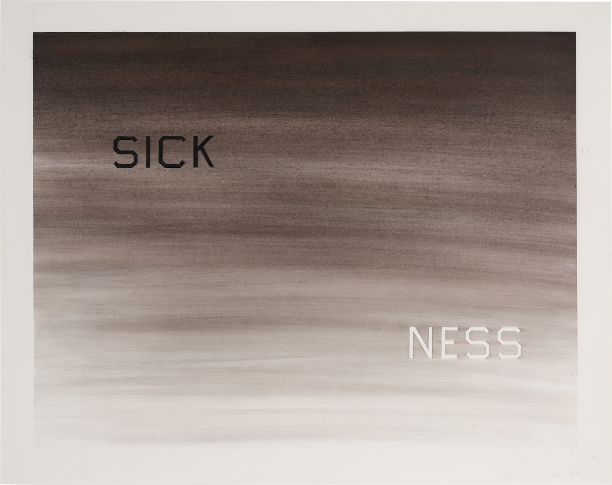 Sickness by Ed Ruscha