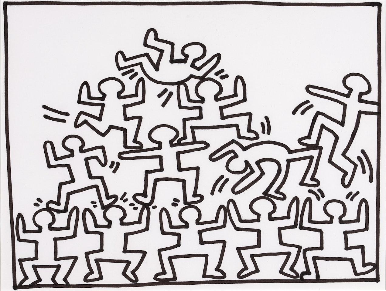Drawings for Paris Review by Keith Haring