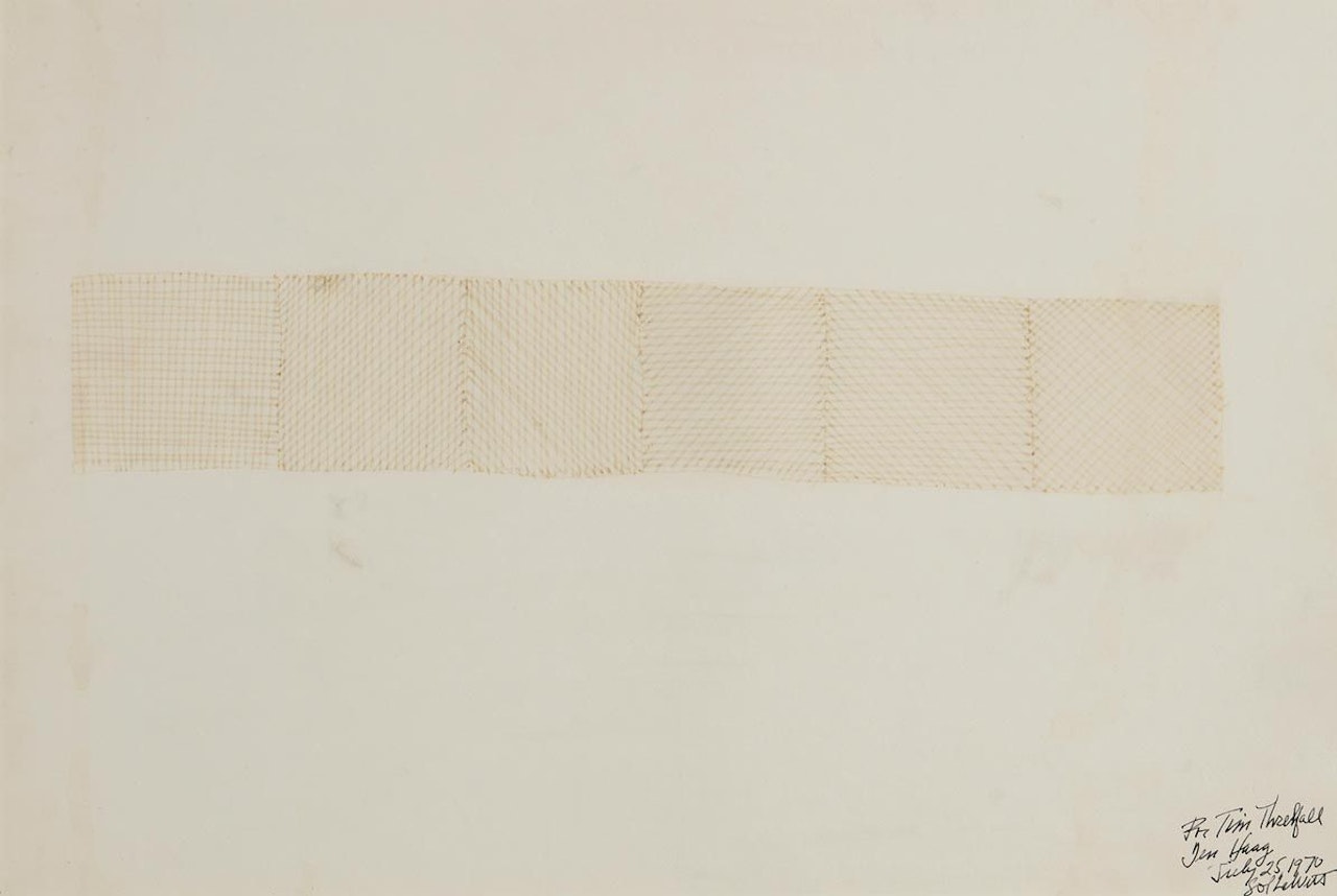 Six Part Drawing by Sol LeWitt