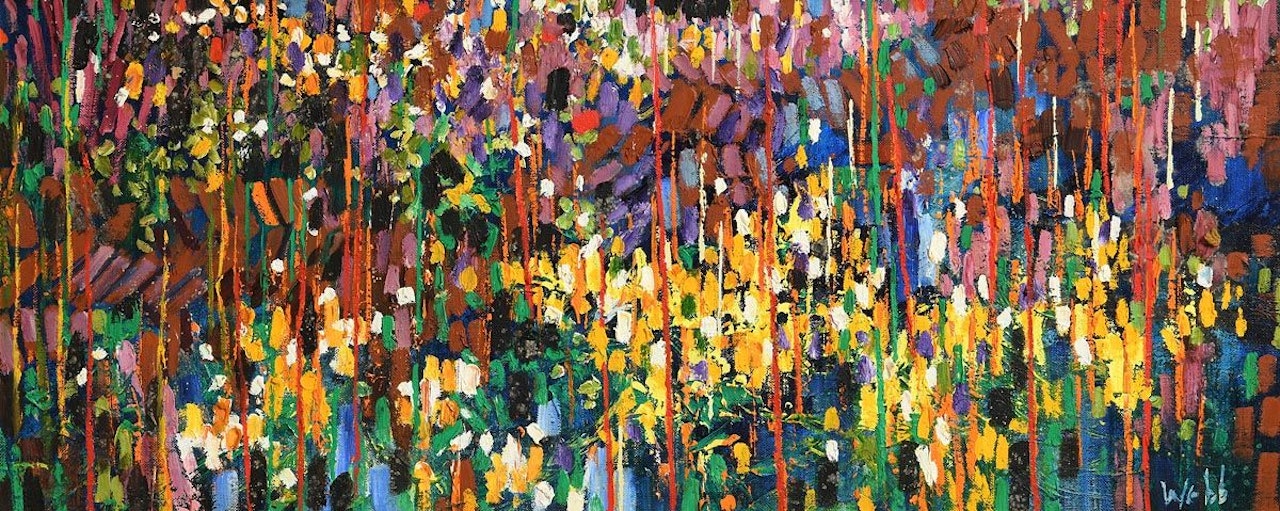 Bog Cotton and Turf Bank by Kenneth Webb