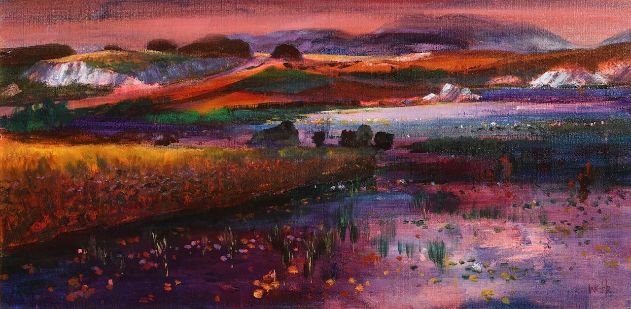 Turf Stack at Sunset by Kenneth Webb