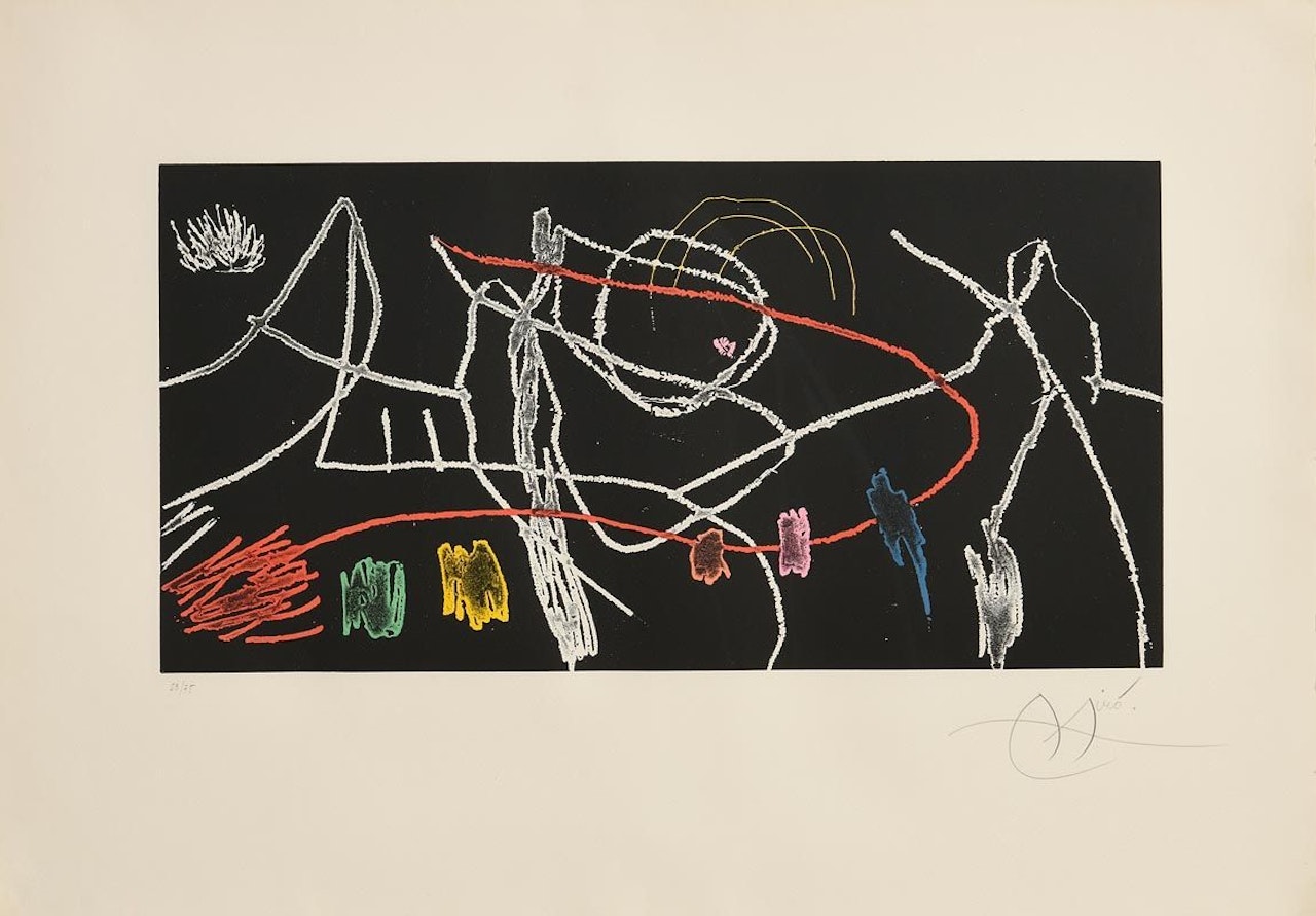 Gravures Pour une Exposition (plate 3 of 4) by Joan Miró