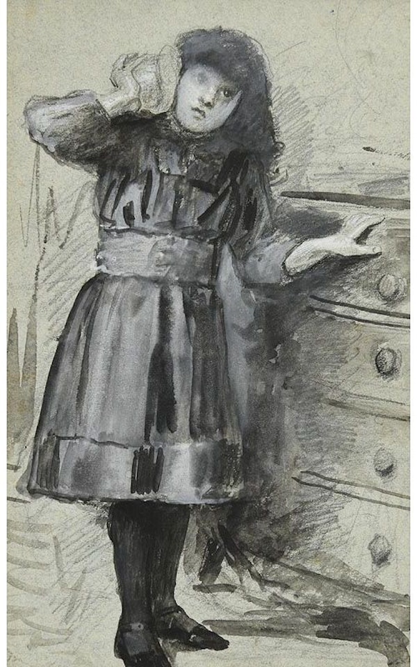Young Girl with Sea Shell by John Butler Yeats