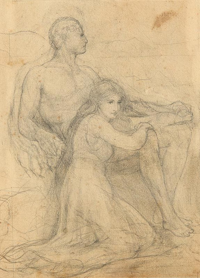 Male and Female Figures by John Butler Yeats