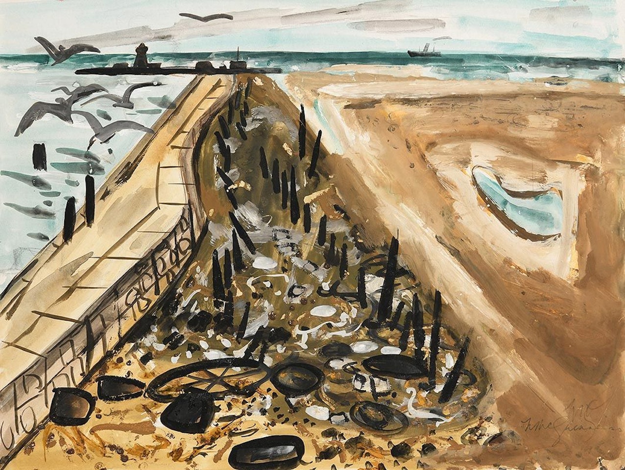 Shells and Rusted Wire II by Norah McGuinness