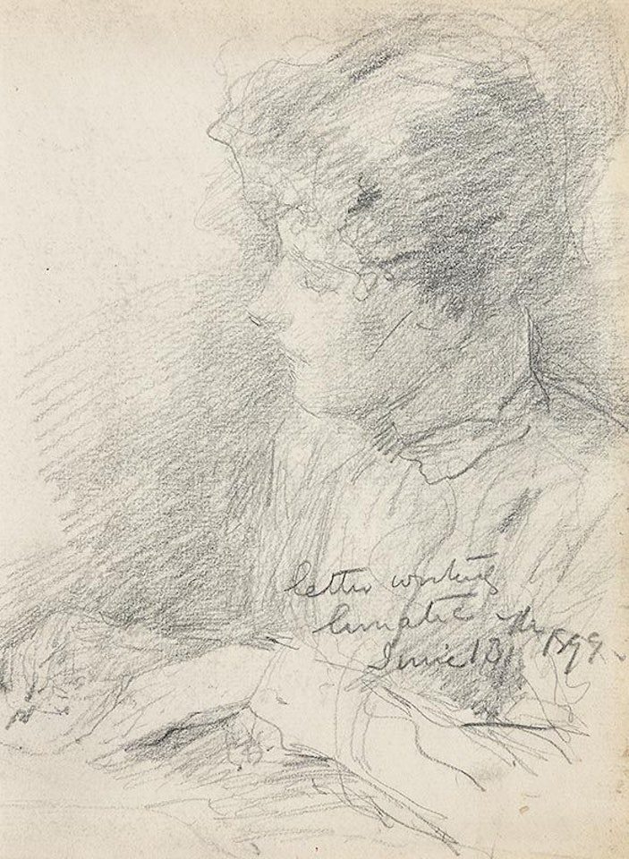 Letter Writing Lunatic by John Butler Yeats